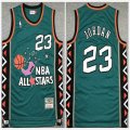 NBA #23 Michael Jordan green 1998 basketball jersey-xd