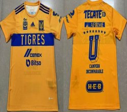 Tigres UANL club thailand version yellow soccer jerseys Champion Edition