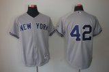 New York Yankees Mariano Rivera 42# grey Jerseys