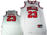 Chicago Bulls #23 Michael Jordan white nba basketball jersey