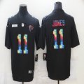 Nike Atlanta Falcons #11 Julio Jones black Color Rush Limited Jersey Rainbow version-BD