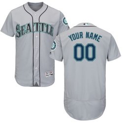 Custom Seattle Mariners gray Flexbase Authentic Collection Jersey