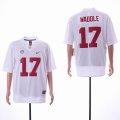 2018 Season Alabama Crimson Tide #17 Jaylen Waddle white college limited Football Red Jersey