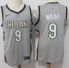 Nike Cleveland Cavaliers #9 Dwyane Wade gray nba jersey-MHD