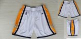 Indiana Pacers nba shorts white yellow