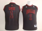 Chicago Bulls 1 Derrick Rose black nba new jersey