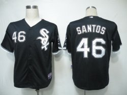 MLB Jerseys Chicago White Sox 46 Santos Black