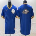 Nike Milwaukee Brewers blank blue majestic MLB Jerseys big logo-BD