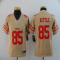 Youth Nike 49ers George Kittle yellow Color Rush Limited Jersey-Inverted version