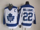 Toronto Maple Leafs #22 Tiger Williams white CCM NHL hockey Jersey C patch