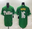 Nike Philadelphia Phillies #16 Marsh green majestaic baseball jersey