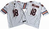 Chicago Bears 18# Caleb Williams white Nike Vapor F.U.S.E. Limited Jersey