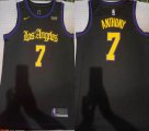 Nike NBA Los Angeles Lakers #7 Carmelo Anthony black nba basketball Jerseys-XD