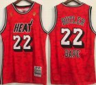 Miami Heat Bape #22 Jimmy Butler red throwback nba basketball jerseys-HL