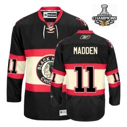 John Madden Jersey 11 Black New Third Chicago Blackhawks Jerseys