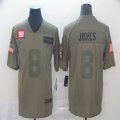 New York Giants #8 Daniel Jones Nike Camo 2019 Salute to Service Retired Limited Jersey