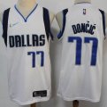 Dallas Mavericks #77 Luca Doncic white nike nba jerseys 75Th-S8