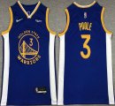 Golden State Warriors #3 Poole blue nike nba basketball jerseys 75th -XD