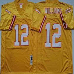 Tampa Bay Buccaneers #12 Doug Williams Yellow throwback NFL jerseys-PNS