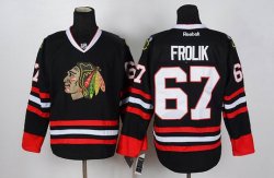 Reebok Chicago Blackhawks FROLIK 67 black nhl Jersey