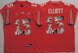 Ohio State Buckeyes #15 Ezekiel Elliott red fashion college football jersey(3)