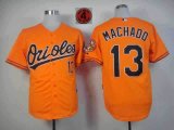 Baltimore Orioles #13 Manny Machado Orange Hall OF FAME patch new MLB Jerseys