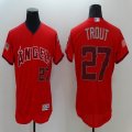 2016 Anaheim Angels #27 Mike Trout red Flexbase Authentic Collection Jersey