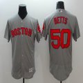 2016 Boston Red Sox #50 Mookie Betts gray Flexbase Authentic Collection Jersey