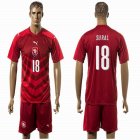 2016 Czech Republic team SURAL #18 red soccer jersey home