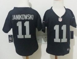 Nike Oakland Raiders #34 Sebastian Janikowski Black nfl children jerseys