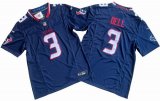 Houston Texans #3 Tank Dell blue Nike Navy Vapor F.U.S.E. Limited Jersey