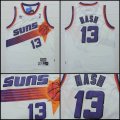 Phoenix Suns 13# Steve Nash white nba basketball jersey