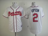 Atlanta Braves #2 B.J. Upton Cream MLB Jerseys