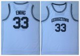 Ewing Georgetown #33 Patrick Ewing white college basketball jersey-LC