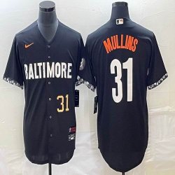 Nike Baltimore Orioles #31 Cedric Mullins black majestic baseball jersey-BD 02