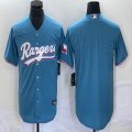 Nike Texas Rangers blank blue majestic baseball jerseys 01