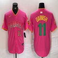 Nike San Diego Padres #11 Yu Darvish pink majestic mlb Jerseys 02