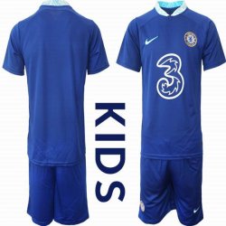 2022-2023 Chelsea club blue kid soccer jerseys home