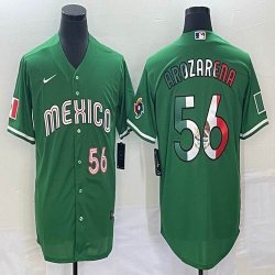 2023 World Cup Mexico #56 Randy Arozarena green majestic baseball jerseys 34