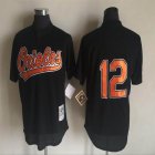 Baltimore Orioles #12 Black 1997 Throwback Baseball Jerseys