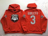 Georgia Bulldogs Red #3 GURLEY II NCAA Hooded Sweatshirt