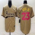 Nike San Diego Padres #23 Fernando Tatis Jr beige majestic mlb Jerseys Joint name