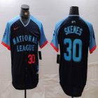 National League #30 Paul Skenes Nike Navy 2024 MLB All-Star Game Limited Player Jersey