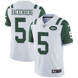 Nike New York Jets #5 Hackenberg white Color Rush Limited Jersey