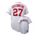 Los Angeles Angels 27# V.Guerrero white mlb jersey