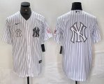 Nike New York Yankees blank white MLB baseball Jersey Joint name -BD 10