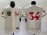 Nike Texas Rangers #34 Nolan Ryan beige Flexbase Authentic Collection Jersey city version 01