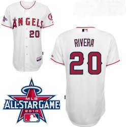 Anaheim Angels 20 RIVERA white mlb jersey