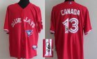 Toronto Blue Jays 13 Brett Lawrie red mlb signature jerseys