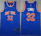 Nike New York Knicks #32 Karl-anthony Towns blue NBA basketball jerseys -HY